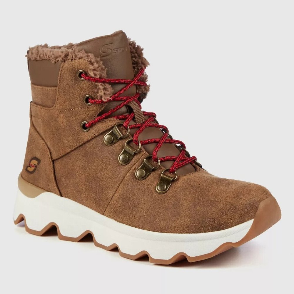Skechers Trail S-Sport Laynee Brown Sneaker Boots w/Memory Foam NEW